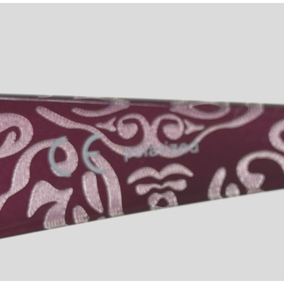 Polarized Women's Dark Burgundy w/ SilverRhinestones H0008 FRAMES ONLY - Picture 11 of 12